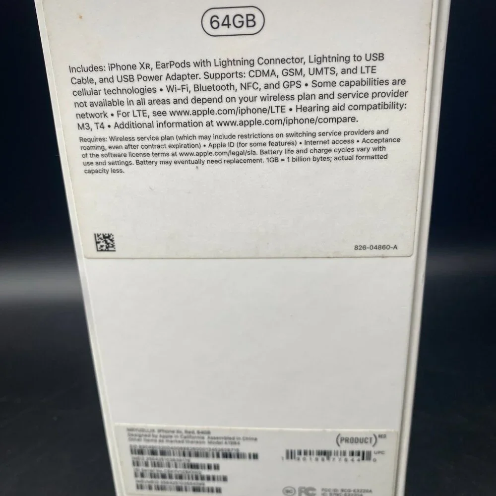 EMPTY Apple iPhone XR Red Replacement Case EMPTY BOX ONLY